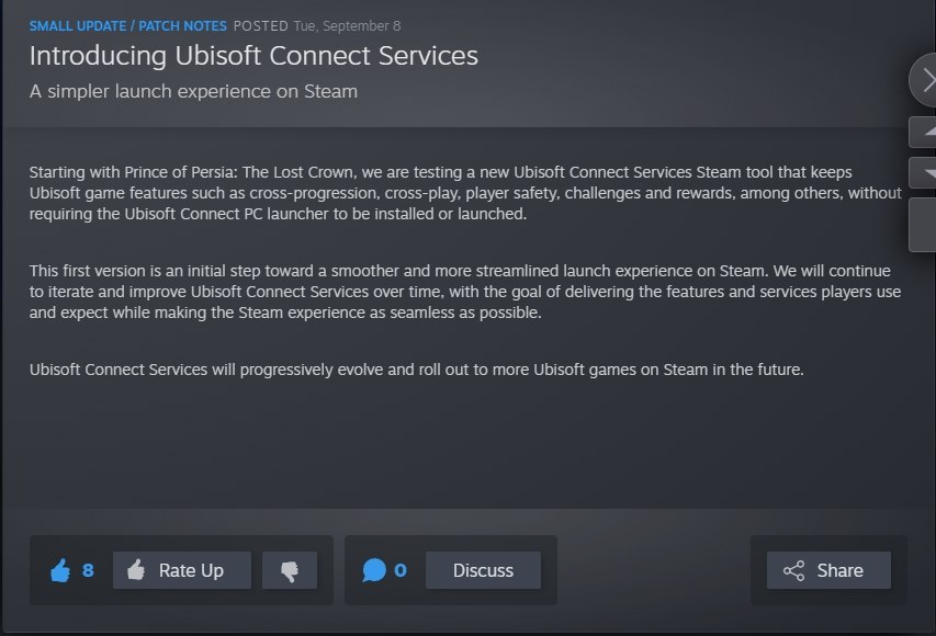 Ubisoft отказывается от обязательного Ubisoft Connect в Steam