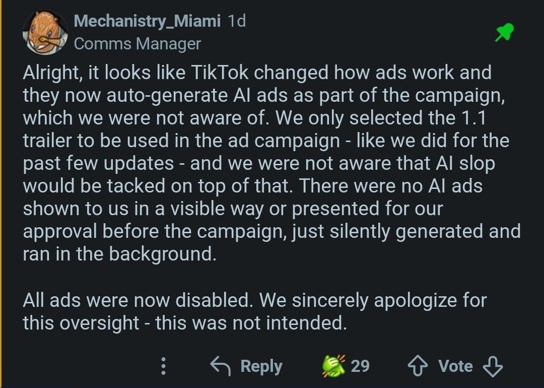 TikTok автоматически включает генерацию AI-рекламы для всех рекламодателей
