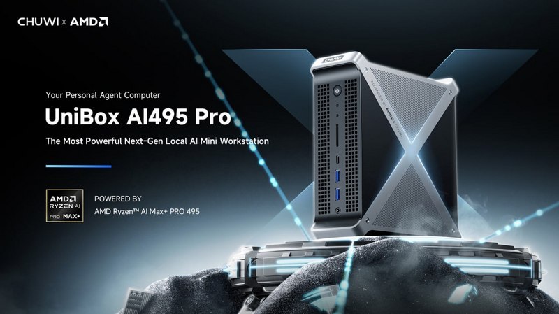 Chuwi представила мини-ПК UniBox AI495 Pro с 192 Гбайт памяти