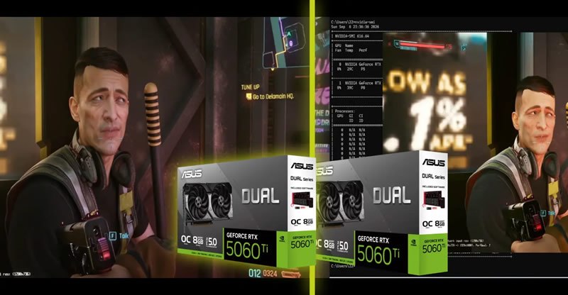 DLSS 5 на двух видеокартах: эксперимент Марсело Гибут