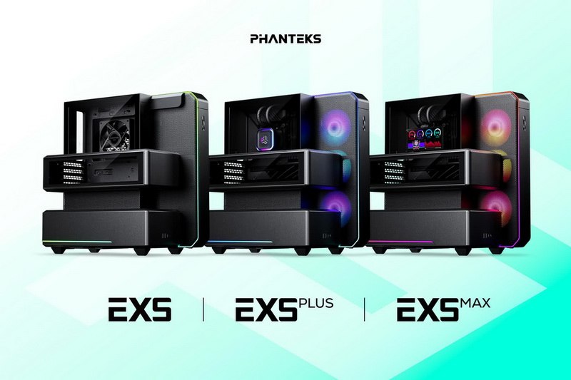 Phanteks представила серию корпусов EX5 с секционной конструкцией