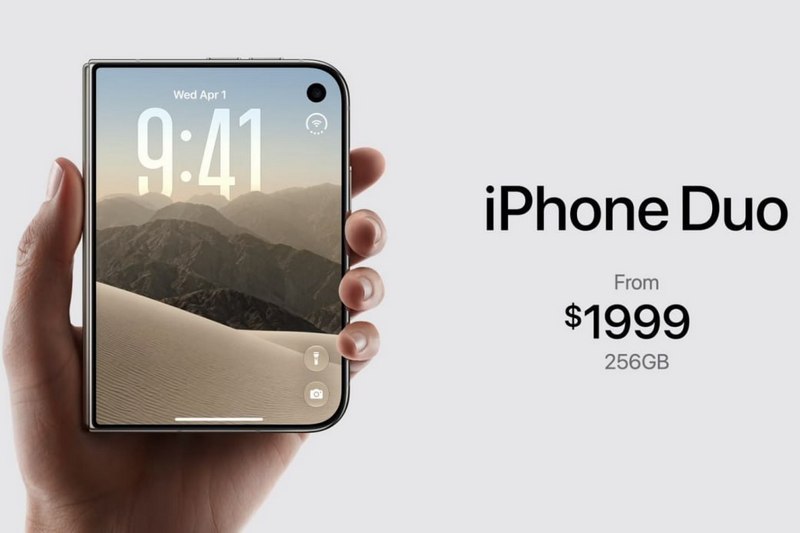 Apple представила складной смартфон iPhone Duo