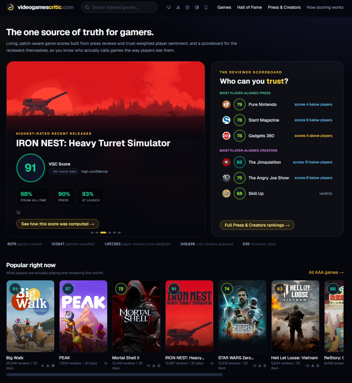 Moon Studios переносит No Rest for the Wicked и запускает агрегатор оценок игр, а SteamDB продали Nexus