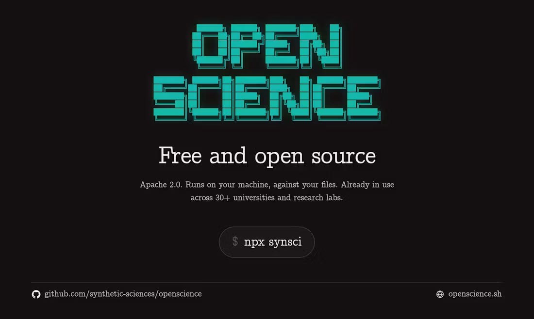 Synthetic Sciences представили OpenScience: ИИ-агент для автономных научных исследований