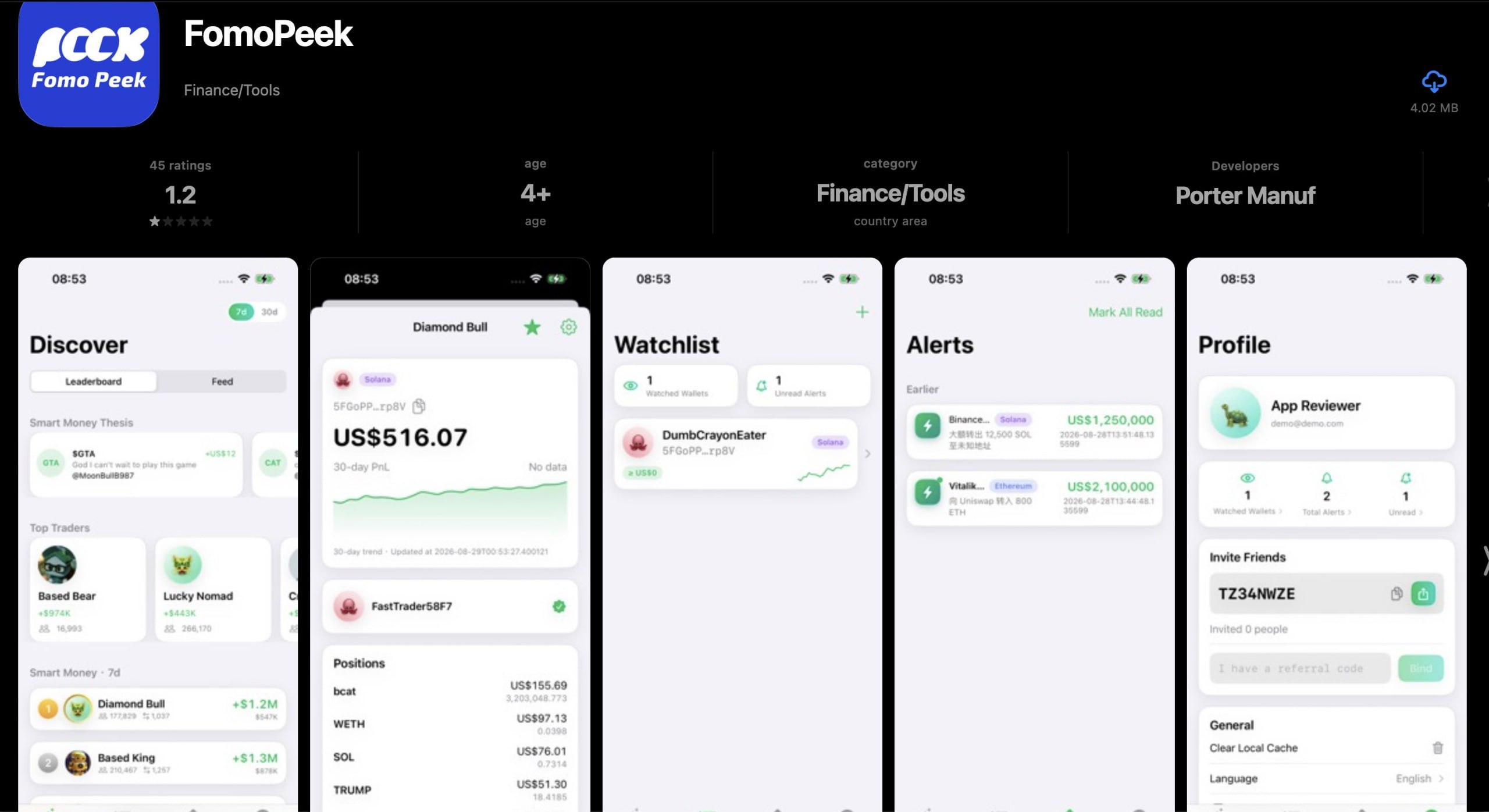 Вредоносное приложение FomoPeek в App Store крало данные криптокошельков