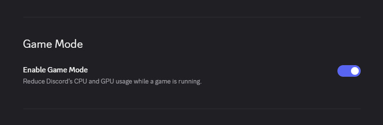 Discord тестирует режим Game Mode для оптимизации ресурсов