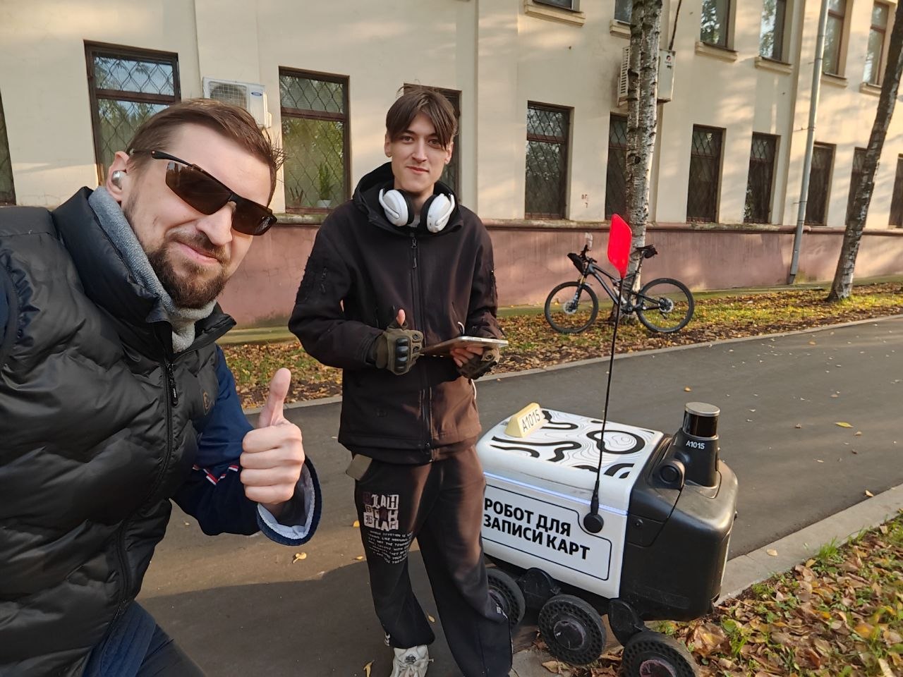 Селфи с роботом для картографии