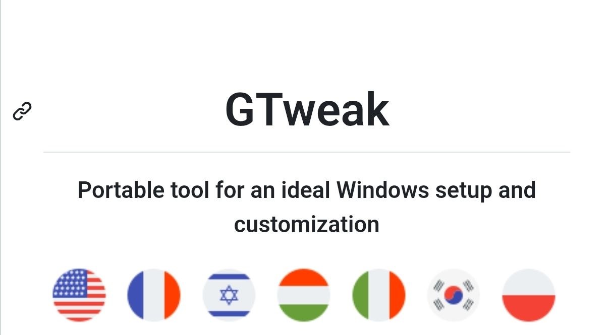 Настройка Windows 10 и 11 с помощью GTweak