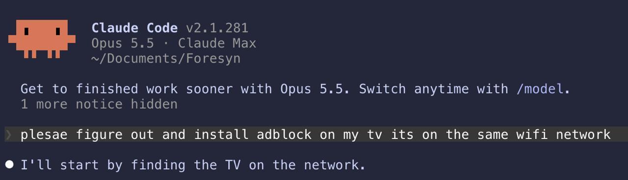 Использование Claude для настройки DNS и блокировки рекламы