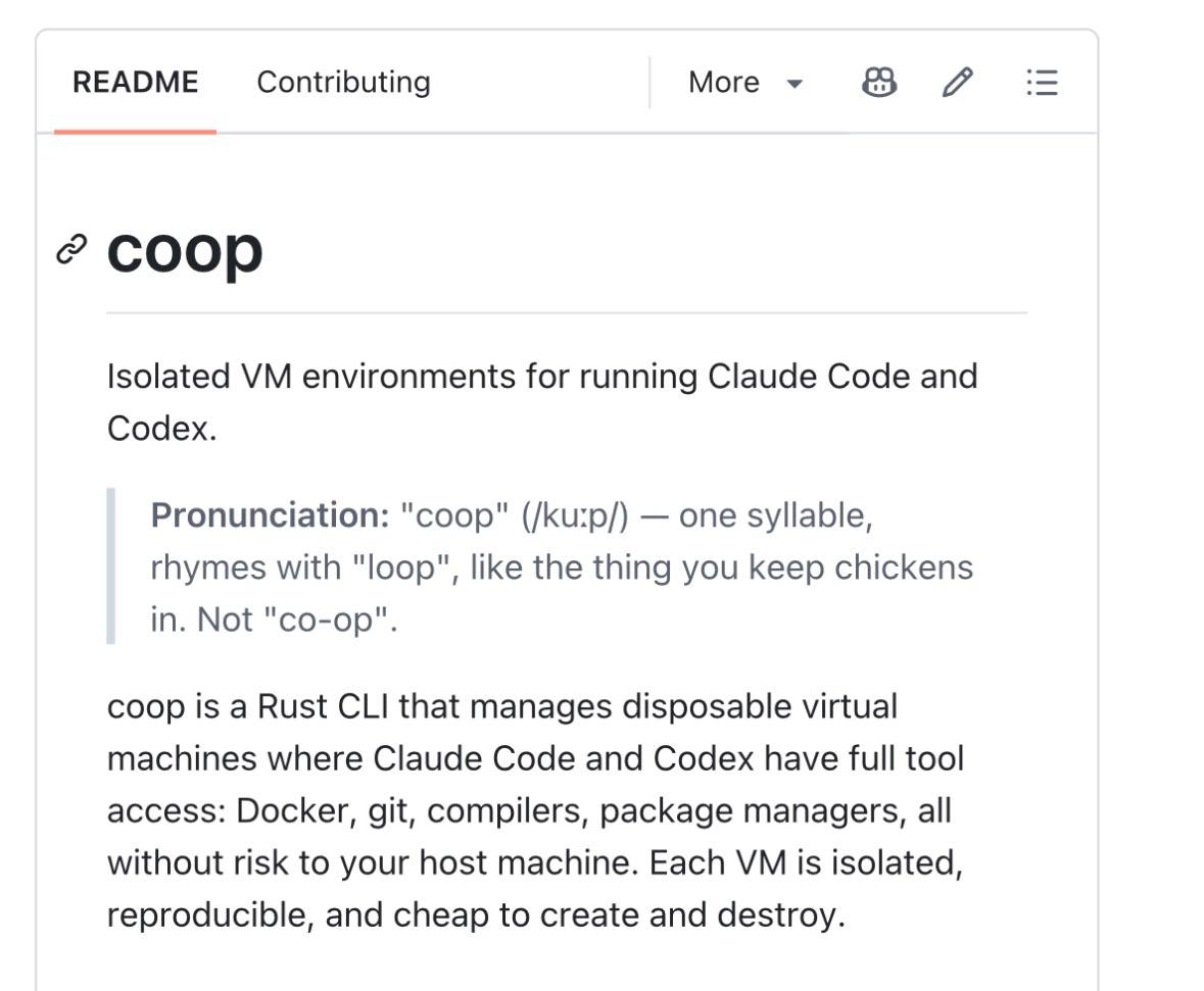 Изоляция Claude Code с помощью утилиты coop