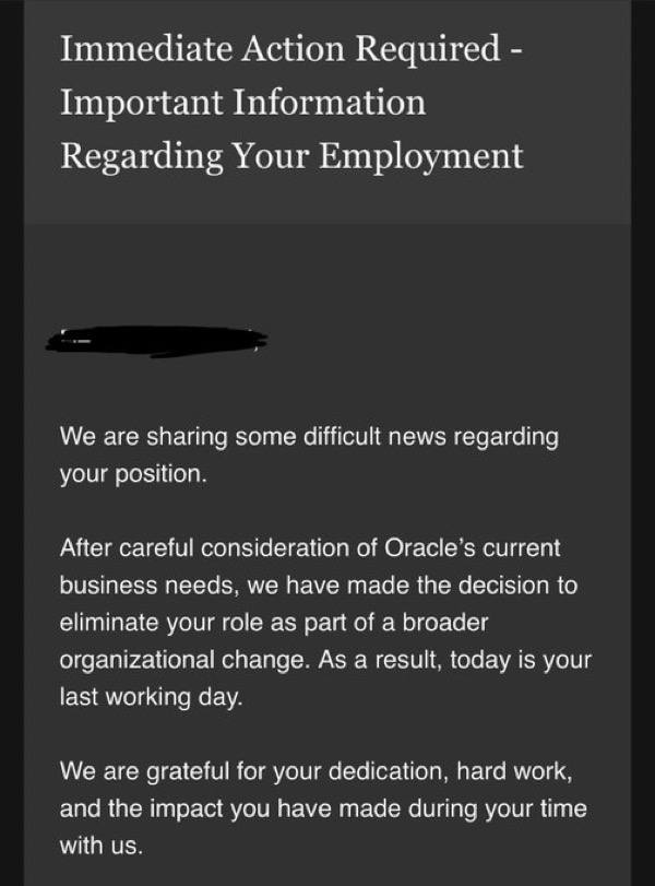 Oracle проводит массовые сокращения для инвестиций в ИИ