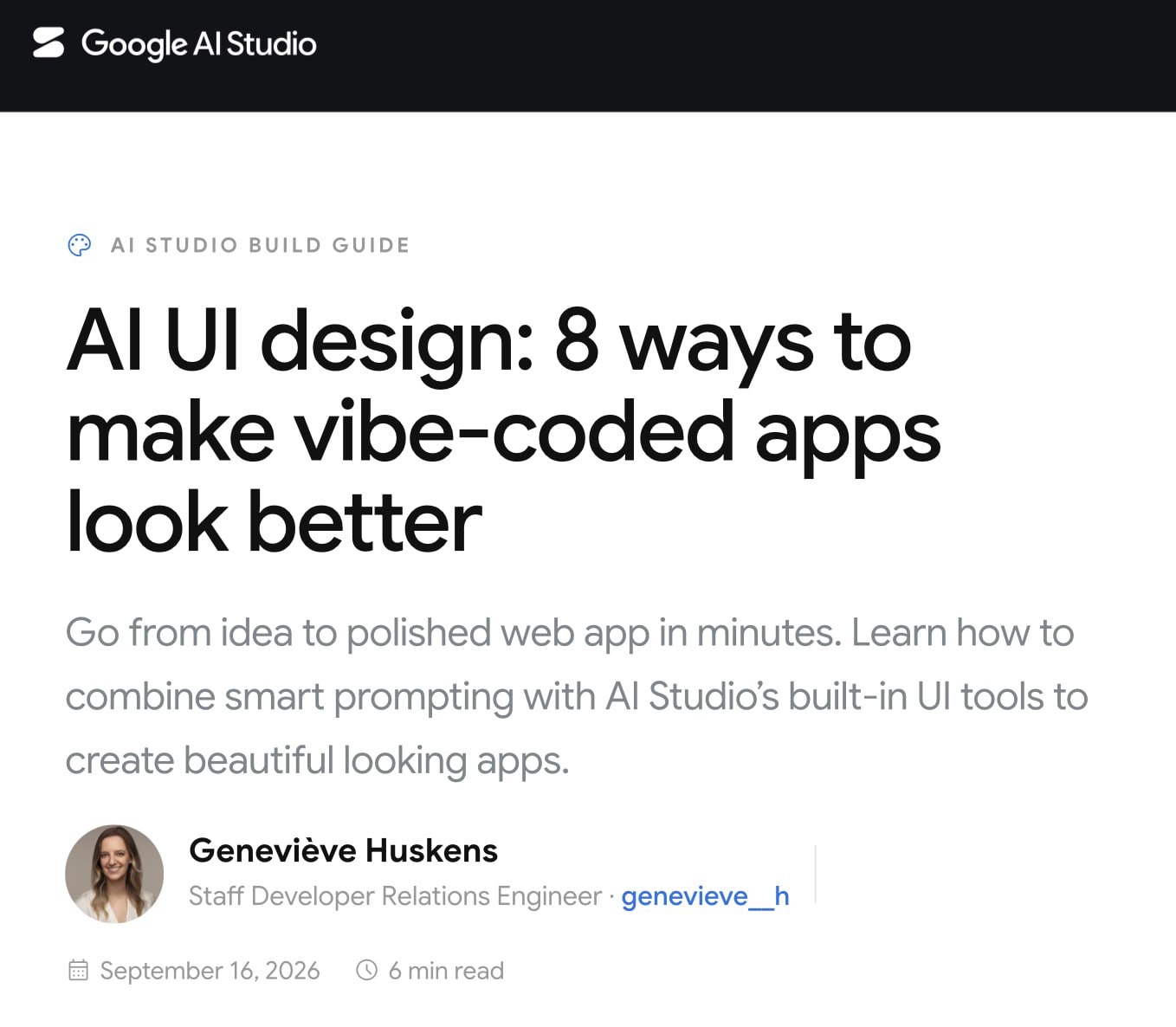 Google выпустила руководство по улучшению дизайна AI-приложений