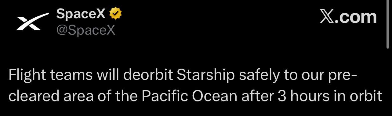 SpaceX сокращает длительность миссии Flight 14 для Starship S40