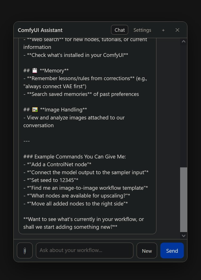 ComfyUI Assistant: ИИ-помощник для управления графами