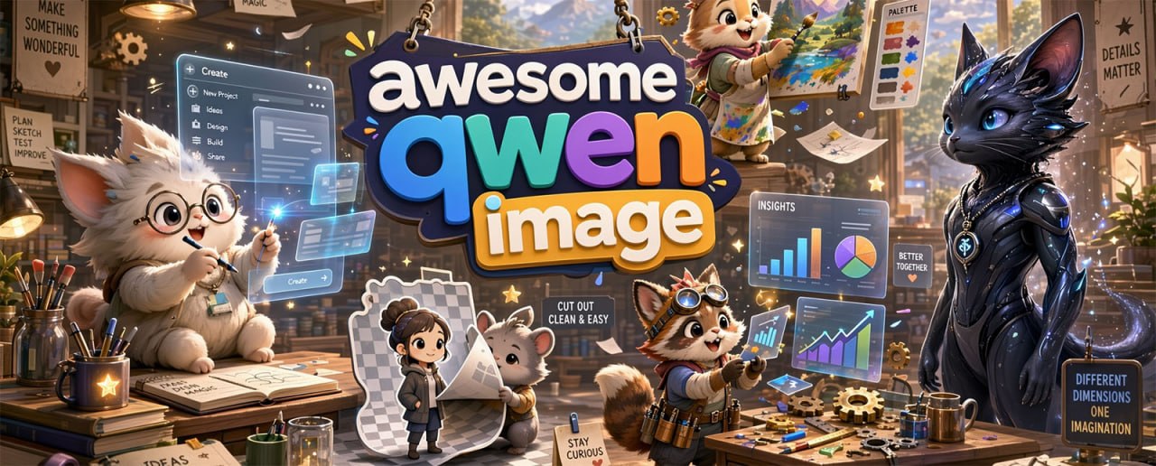 Подборка ресурсов и обновлений для Qwen Image