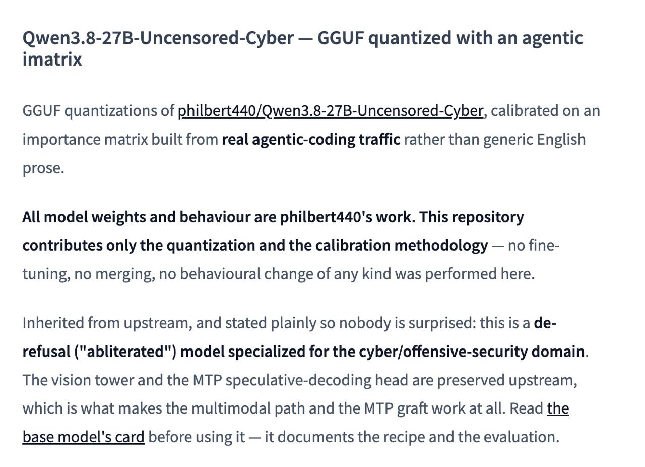 Выпущен Qwen3.8-27B Uncensored в формате GGUF для агентных задач