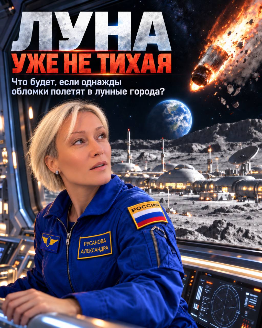 Столкновение ступени Falcon 9 с Луной