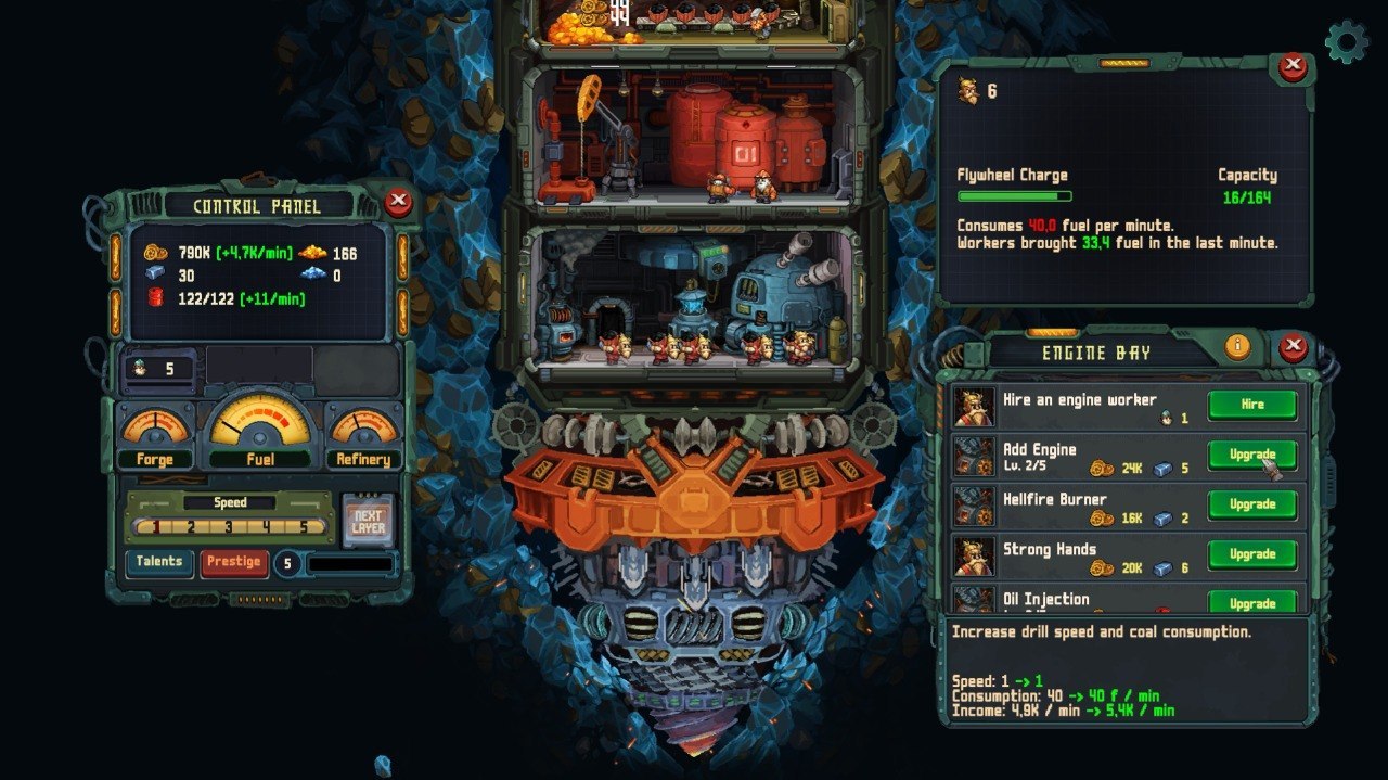 Red Horde Games анонсировала инкрементальную стратегию Dwarven Digging Machine