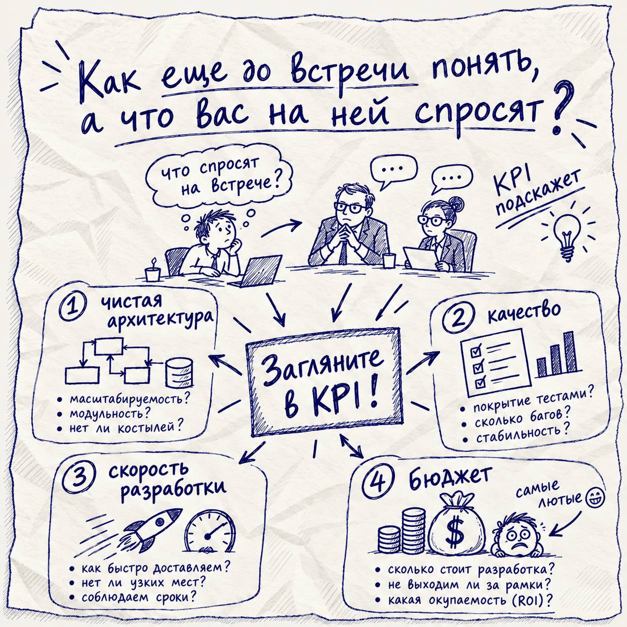 Как подготовиться к встрече с помощью KPI