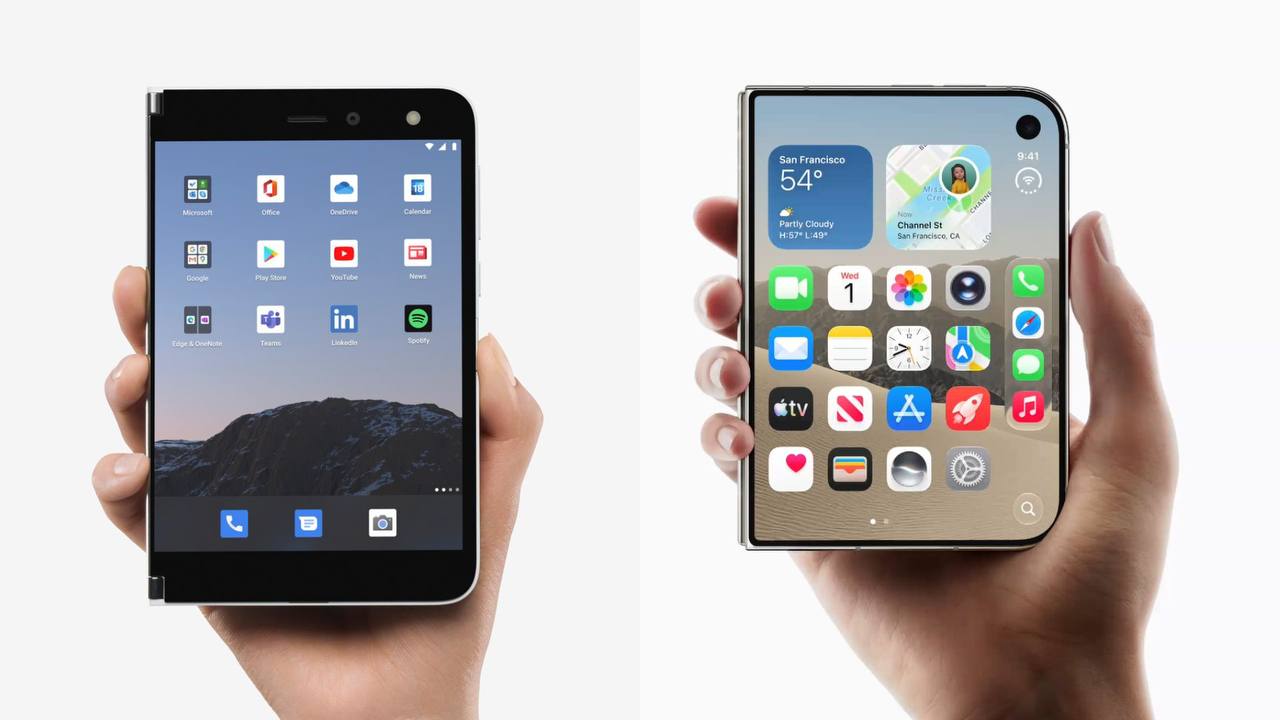 Microsoft увидела в iPhone Duo идеи Surface Duo