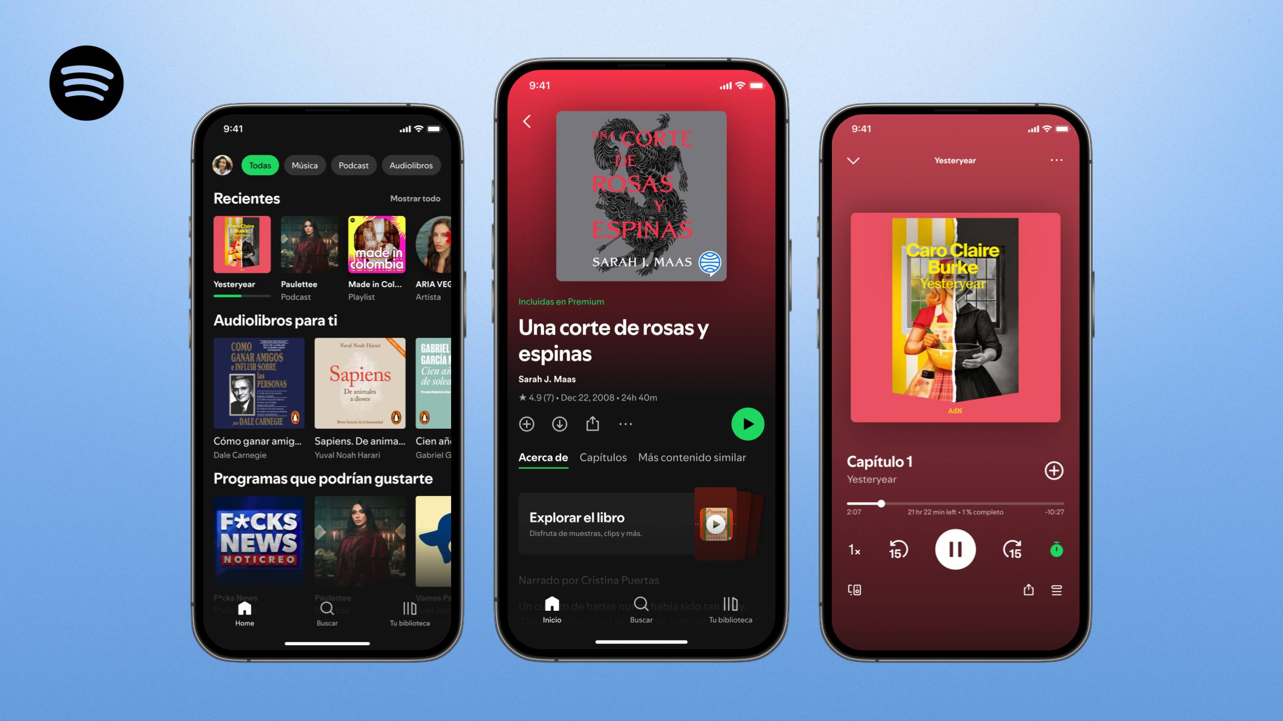 Spotify расширяет доступ к аудиокнигам на 180 стран