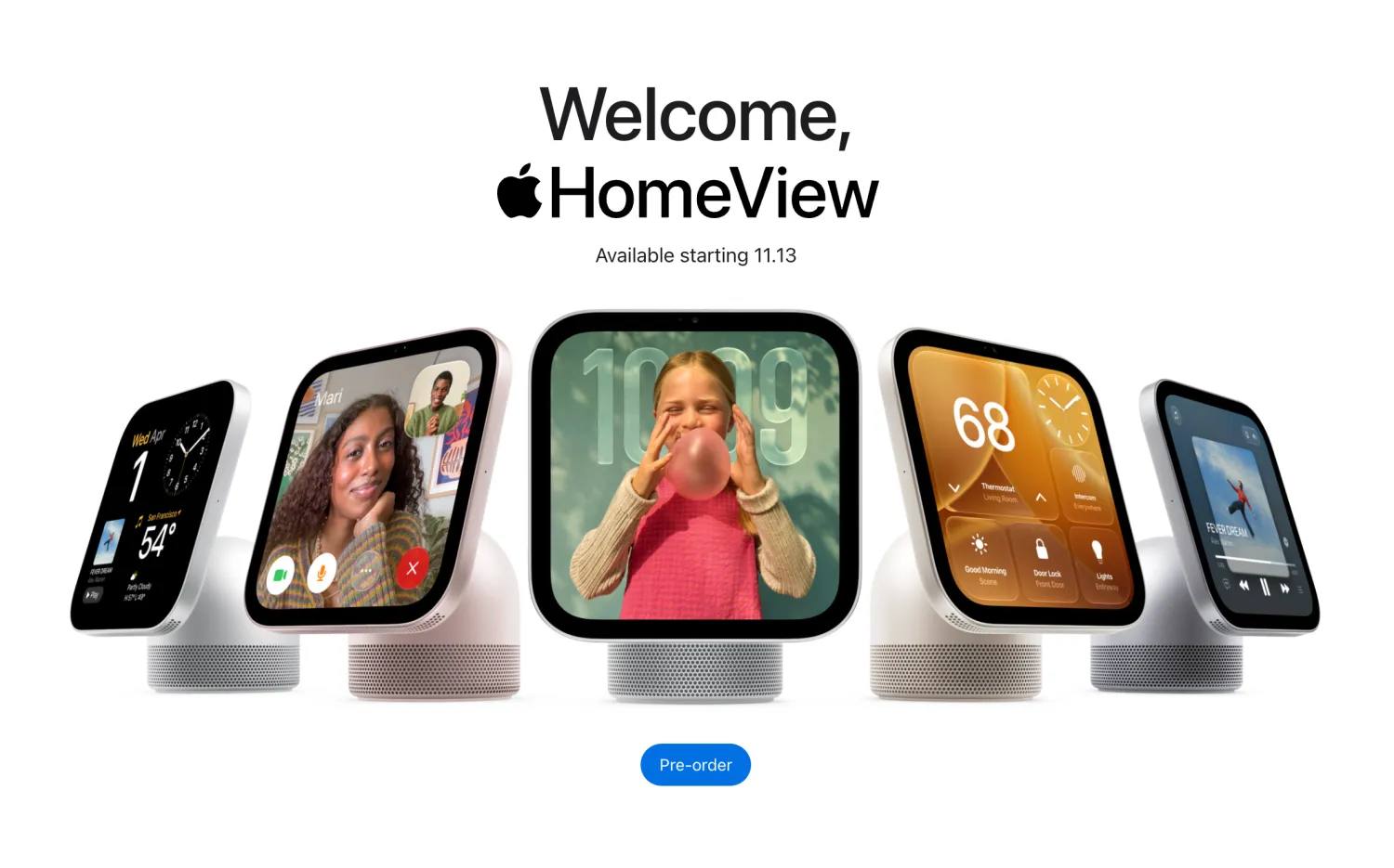 Apple представила домашний дисплей-хаб HomeView