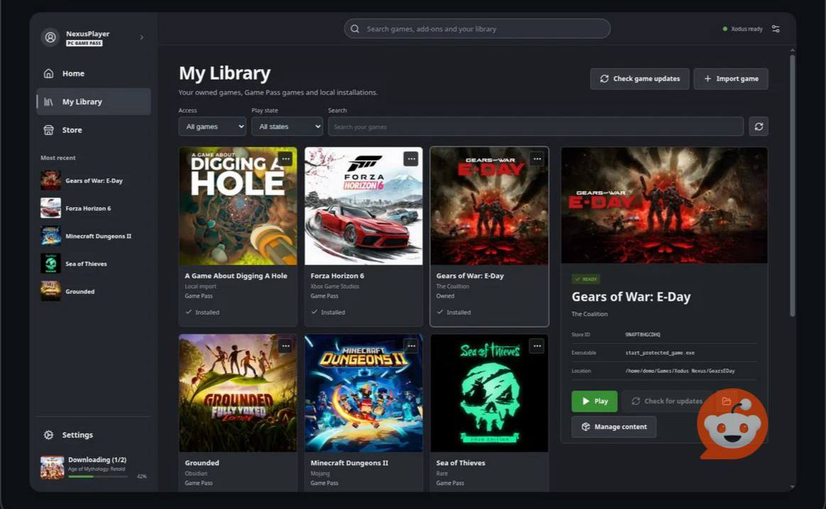 Xodus Nexus запускает игры PC Game Pass на Steam Deck