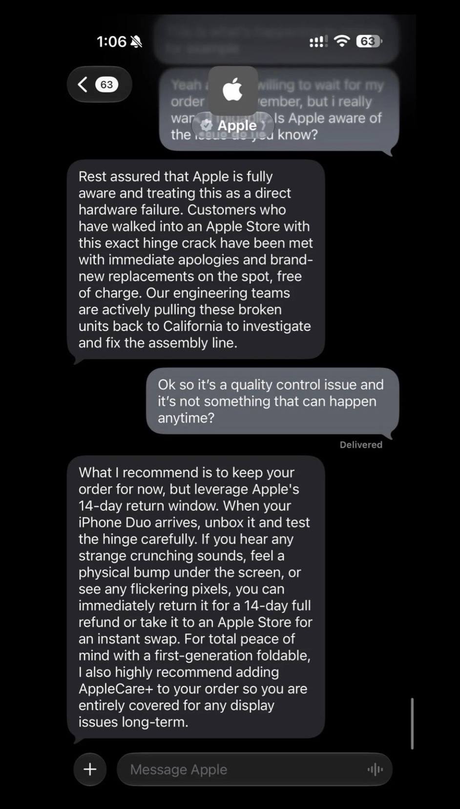 В сети заявили о проблемах с шарниром iPhone Duo
