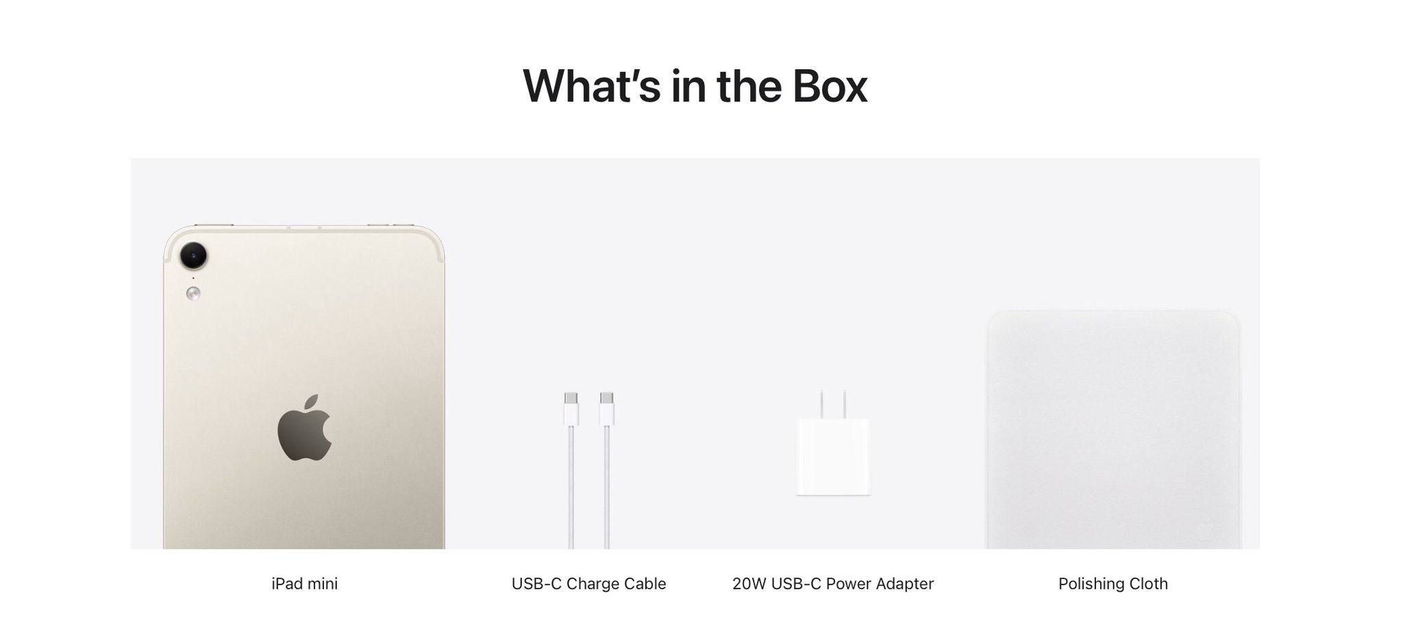 Новый iPad mini комплектуется салфеткой Apple, но зарядка будет не везде