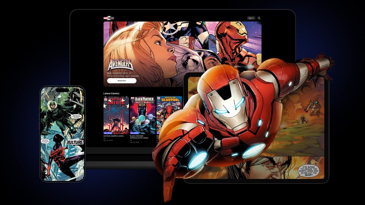 Webtoon запускает приложение Marvel Comics
