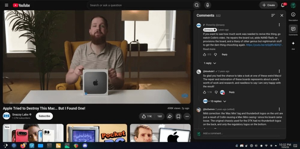 YouTube тестирует новый дизайн интерфейса