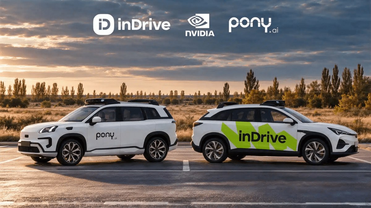 inDrive, Pony.ai и Nvidia планируют запустить роботакси в Казахстане в 2027 году