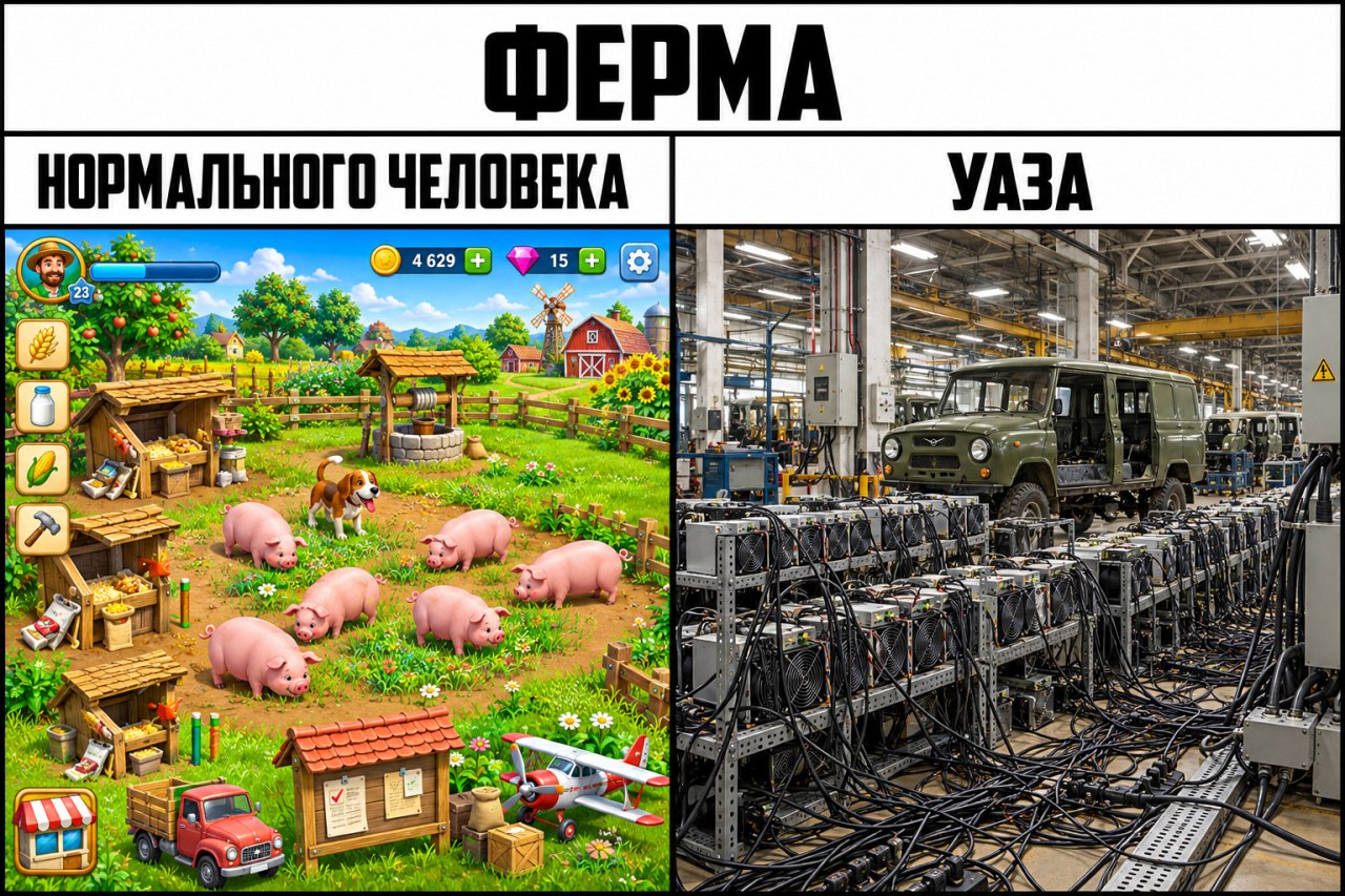 Майнинг-ферма на территории дочернего предприятия УАЗ