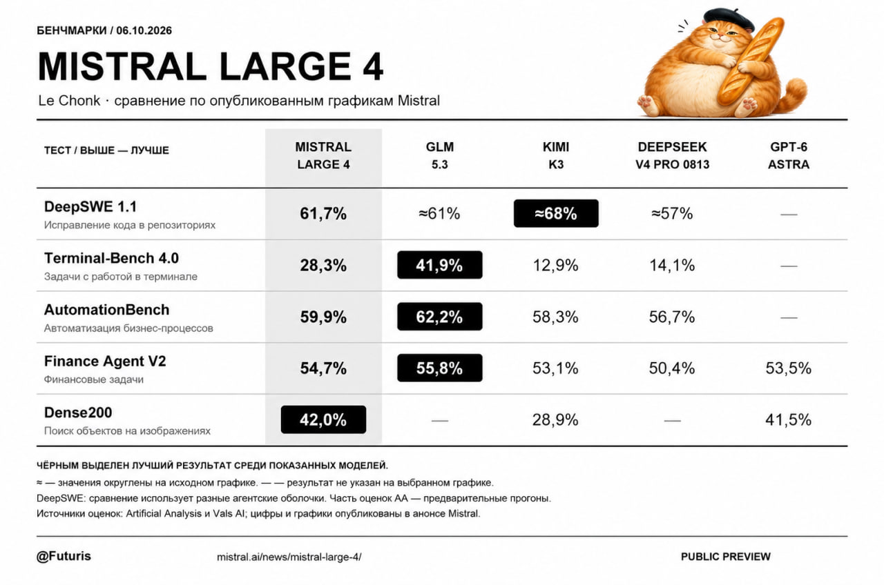Mistral AI представила модель Mistral Large 4