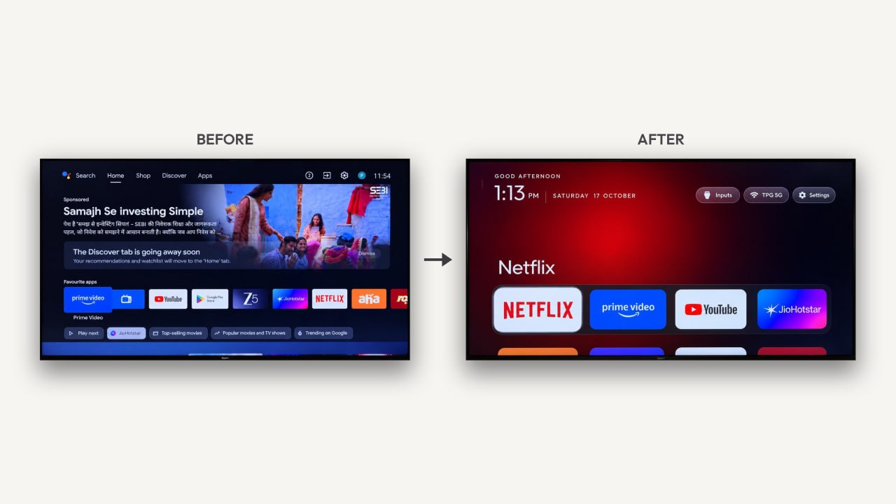 Разработчик заменил лаунчер Xiaomi TV на собственный