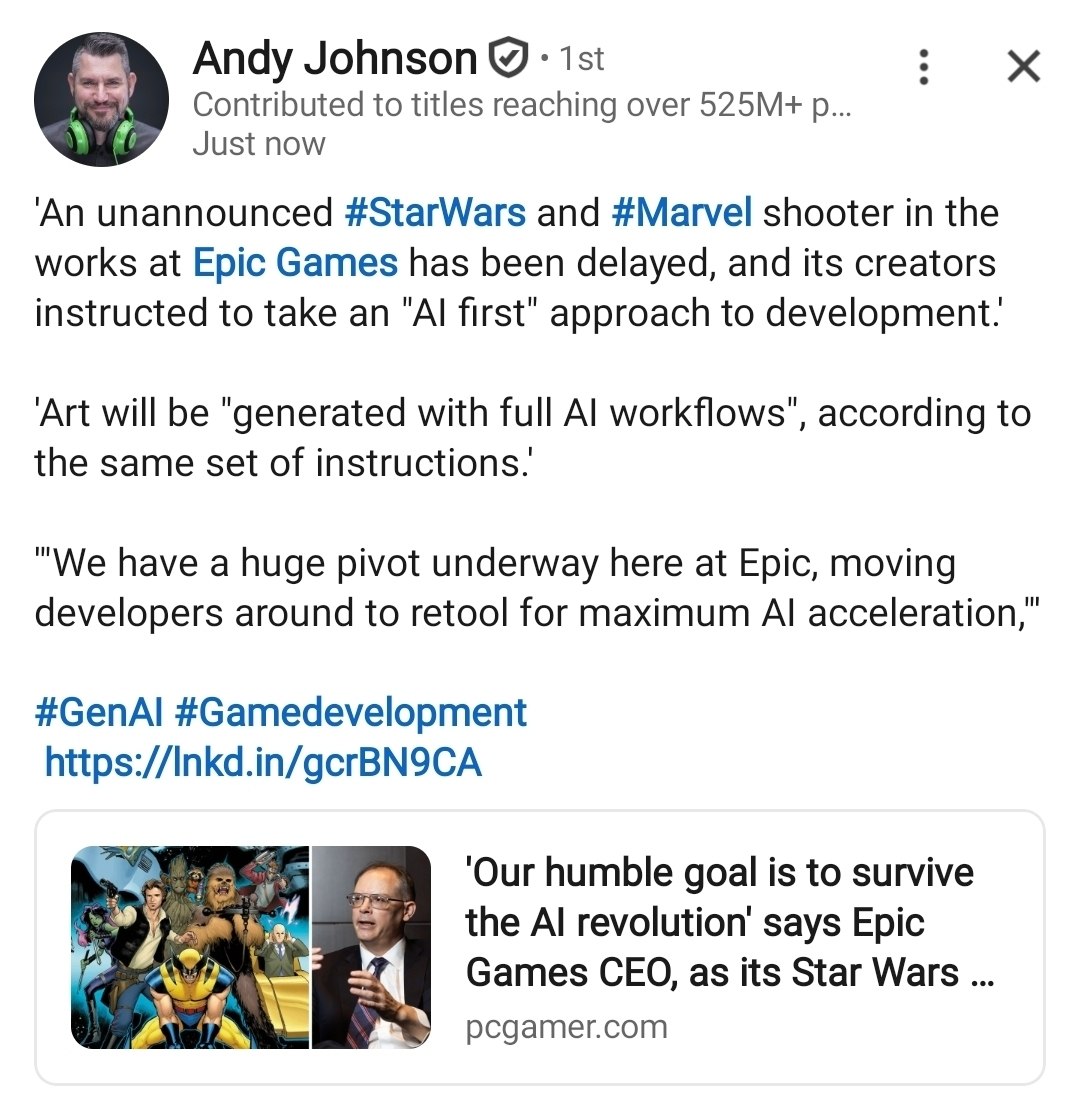 Epic Games стремится стать AI-first компанией