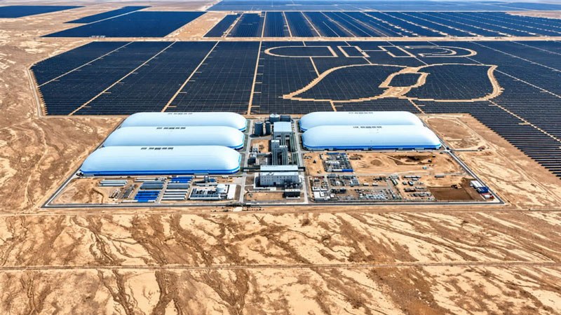 В Китае запустили установку хранения энергии на сжатом CO₂ мощностью 100 МВт