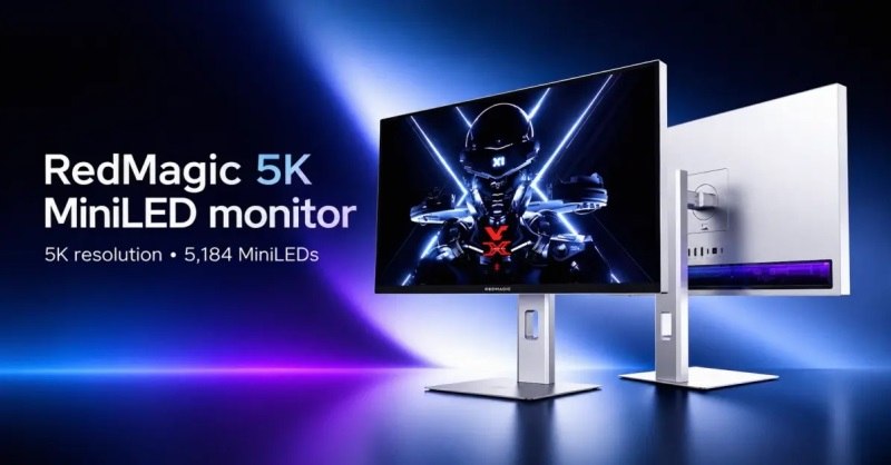 Redmagic представила игровой Mini LED-монитор 5K с частотой 180 Гц