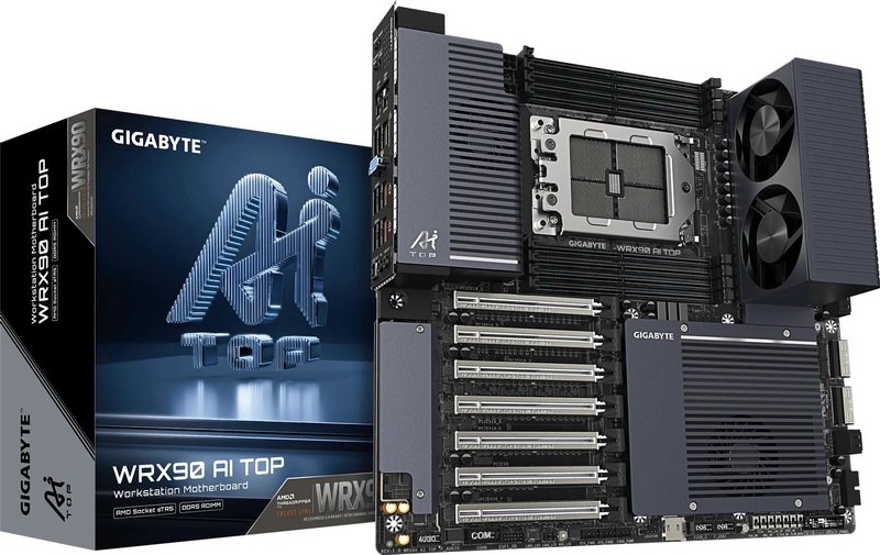 Gigabyte представила плату WRX90 AI TOP для Threadripper Pro