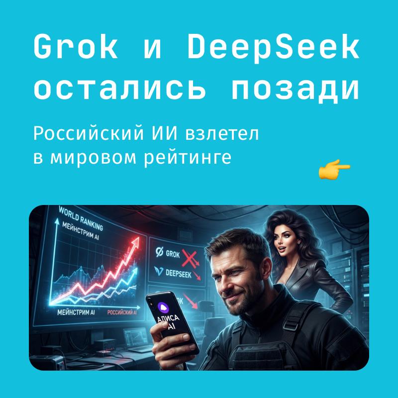Алиса AI обошла DeepSeek и Grok в рейтинге мобильных приложений