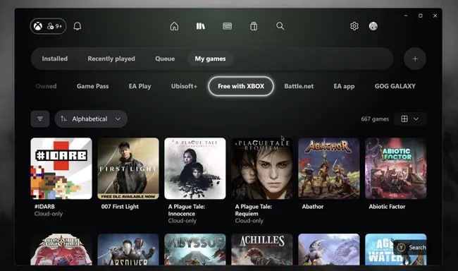 Microsoft тестирует обновленное приложение Xbox для ПК под кодовым названием Garrison