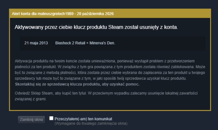 Сбой Muve.pl привёл к отзыву лицензий на игры 2K в Steam