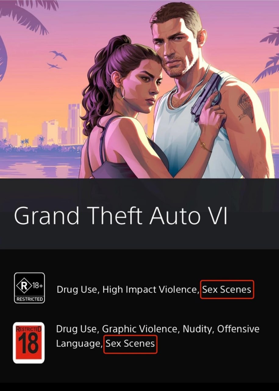 В GTA 6 подтверждено наличие сексуального контента