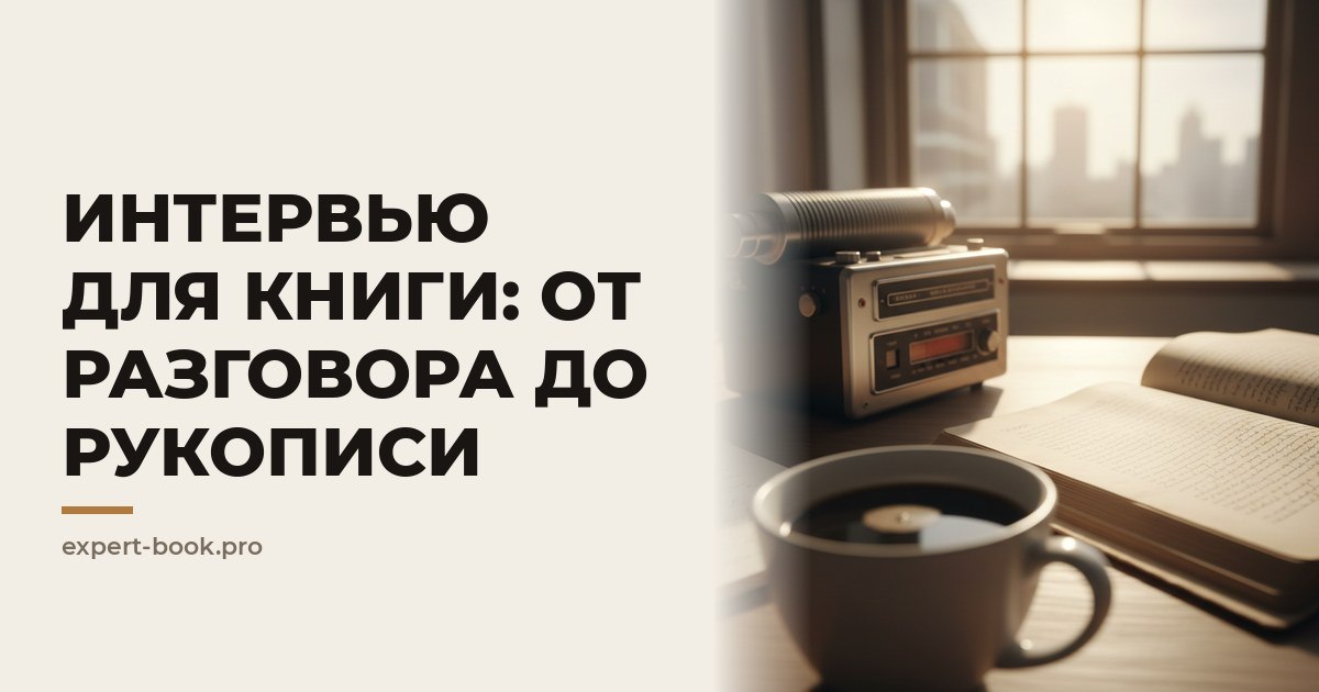 Как превратить интервью в книжные главы