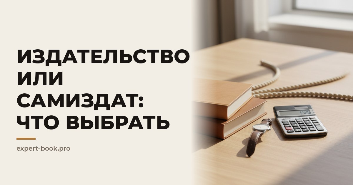 Сравнение классического издательства и самиздата для экспертов