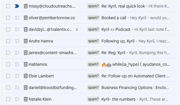 Лайфхак для борьбы со спамом в Gmail через проверку возраста домена