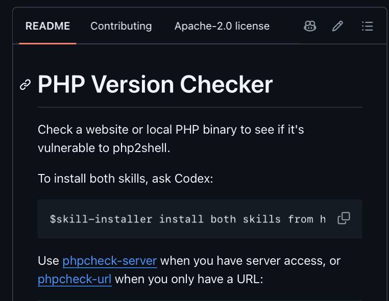 OpenAI выпустила скилл для Codex, проверяющий сайты на уязвимости PHP