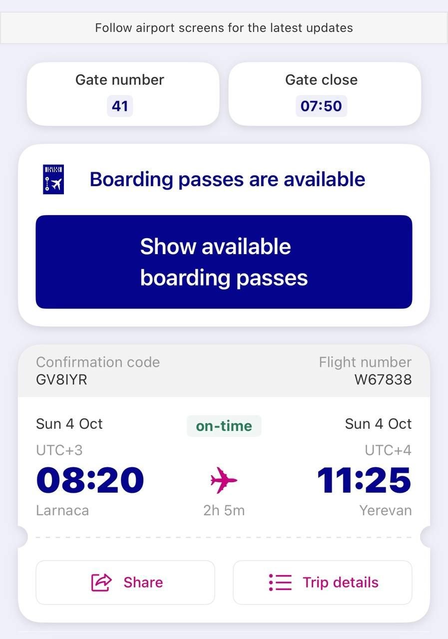 Dark patterns in WizzAir app interface