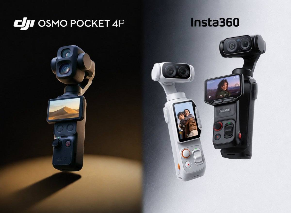 DJI и Insta360 захватили 93% рынка портативных камер