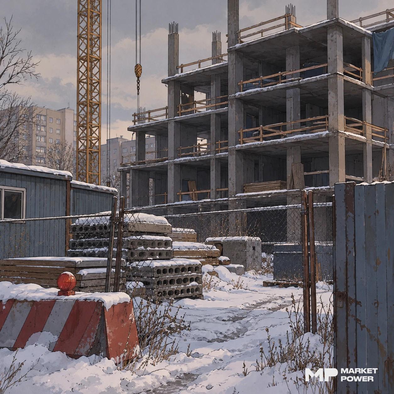 Число строительных компаний в России снизилось на 4,3%